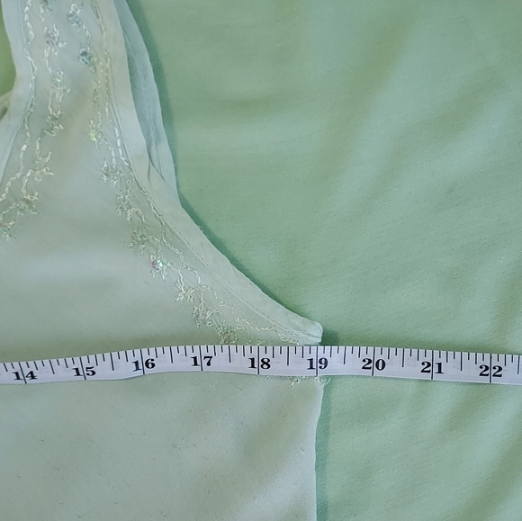 India Market, summer green women's dress - Picture 5 of 5